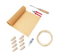 Limtula Cane Webbing Replacement Set for Cabinet Doors and Trays | Continuous Cane Sheet, Trims Around the Actual Repair Area, Supports Tailored Coverage Across Furniture Shapes