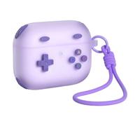 Limtula Carry Earphone Cover, JellyPurple | Game Controller Theme, Soft Silicone Shell, Pad Access, Retro Detail, Daily Storage