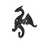 Limtula Cast Iron Dragon Wall Hook for Entryway and Bathroom Sturdy Metal Coat Hanger with Art Look Wall Mounted Dragon Hook