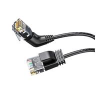Limtula Cat6A Ethernet Cable Braided Fast Speed Gigabit RJ45 Cable 10 Gigabit 360 Degree Rotatable RJ45 Connefor for Router Easy Installation Computer