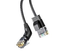 Limtula Cat6A Ethernet Cable Braided Fast Speed Gigabit RJ45 Cable 10 Gigabit 360 Degree Rotatable RJ45 Connefor for Router Easy Installation Computer