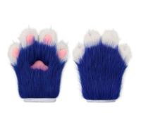 Limtula Cats Paws Gloves for Cosplay Holiday Theme Fursuit, Blue