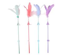 Limtula Cats Teaser Rod Toy Feathered Interaction, Small tree teasi, D