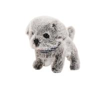 Limtula Christmas Doll Toy Puppy Tabletop Shelf Accessory Room Desk Sofa Decorations Lovely Figure Barking Electric Walking Dog Soft Plush for Kids Children Birthday