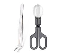 Limtula Clamp Reptiles Food Tweezers With AntiCorrosion Black Catching Tool For Easy Feeding Long Tweezers Reptiles Feeding Tongs