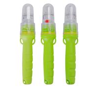 Limtula Clear Cap Marker Light Set for Buoy Placement and Dock Guidance, 3 Pack Tie-on Locator Lights for Waterway Use Marker Light Buoy Beacon Dock Tie on Boat