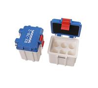 Limtula Clear Lid Battery Organizer Case for Home | Toolbox Use, Secure Latch Carry Box, Fast Check Utility