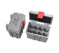 Limtula Clear Lid Battery Organizer Case for Home | Toolbox Use, Secure Latch Carry Box, Fast Check Utility