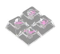 Limtula Clear Original Height Keyboards Keycaps Featuring Anti Fatigue Typing and Extendes Durability for Mechanical Keyboards Original Height Translucent Keycaps