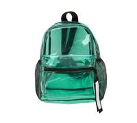 Limtula Clear PVC Jelly Backpack with Adjustable Shoulder Straps Large Capacity See Through Shoulder Bag for School and Travel Clear Backpack