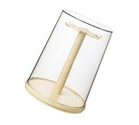 Limtula Clear View Collectors Display Case Rotating Platform for Dolls Jewelry PP Storage with Nonslip Design Rotating Display Case