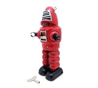 Limtula Clockwork Toy Robot Figure Table Wind-up Spring Iron Statue Birthday Gift Boy Girl Party Pub Ornament Winding Toys for for Kids
