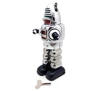 Limtula Clockwork Toy Robot Figure Table Wind-up Spring Iron Statue Birthday Gift Boy Girl Party Pub Ornament Winding Toys for for Kids