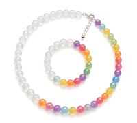 Limtula Color Changing Resin Jewelry Set Adjustable Neck Chain Necklace Fun Festival Accessories for Women Color Changing Resin Necklace