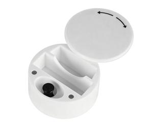 Limtula Compact Breathing Accessory Storage Case Twist-Lid, White