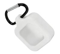 Limtula Compact Housing Case in Silicone, White | Molded Holder, Attached Carabiner for the Brick Smartphone Access Blocker Walking Commute Bag Carry Routine