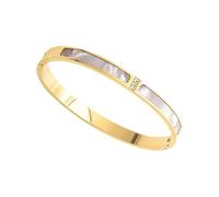 Limtula Contemporary Three Stone Alloy White Mother Of Pearls Detail Fashion Jewelry Accessory For Daily Casual Use Alloy Three Diamonds