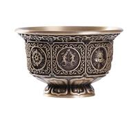 Limtula Coppers Cup with Eight Luckily Symbols for Buddhist Offerings Holy Water Cup Practical Religious Ceremony Supplies Buddhist Ritual Supplies