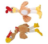 Limtula Creative Launching Plush Animal Toy Screaming Chicken/Monkey Stuffed Toy For Indoor Birthday Party Gathering Activity Cartoon Stuffed Animals