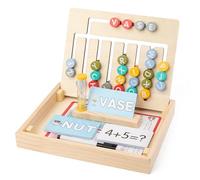 Limtula Creative Oaken Script Number Puzzle Toy for Kids 3+ Mind Training Family Entertainment Transportable Educational Board Game Kids Reasoning Development Puzzle Game