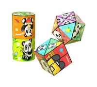 Limtula Creative Twist Folding Panda Game ' s Cubes Set, Appealing Building Blocks, Travel Transforming Game ' s Cubes, Geometric Gifts to Relieve Stress and Creative Twist Folding Cube