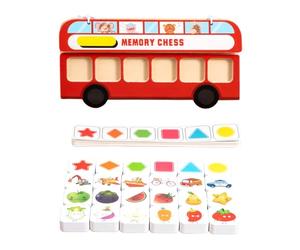 Limtula Creative Wooden Memory Chess Game Set for Toddler to Improve Logical Thinking and Parent Child Interaction Gathering Travel Friendly Kids Toy