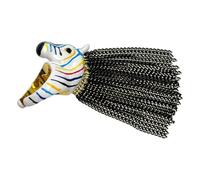 Limtula Creative Zebras Head Open Rings with Long Tassels Eye Catching Designs Perfect for Gift Giving Coating Drops Jewelry