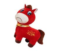 Limtula Crying Horse Lucky Zodiacs Plush Toy Soft Animals for Children Adults Home Decoration Traditional Year of Horse Doll Cotton Filled Soft Toy