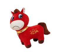 Limtula Crying Horse Lucky Zodiacs Plush Toy Soft Animals for Children Adults Home Decoration Traditional Year of Horse Doll Cotton Filled Soft Toy
