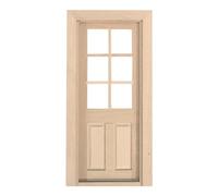 Limtula Customizable 1 12 Scale Pocket Wooden Door Window For Dollhouses Building And Creative Designs Miniature Dollhouses Accessories Unpainted