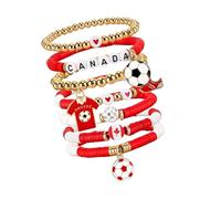 Limtula Day Themed Adjustable Sports for Soccer Lovers Perfect for Occasions and Casual Outfits Permanent Football Jewelry