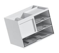 Limtula Desk Drawer Multifunctional Pen Organizers Cup With Sliding Drawer Space Saving Desktop Makeup Cabinet Study