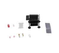Limtula Detailed Black Iron Cooking Stove for 1/12 Miniature Scenes Enhancing Role Playing Fun Model House Outdoor Cooking Toy