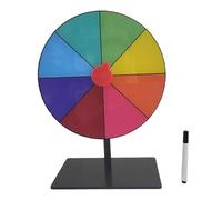 Limtula Draws Roulette Wheel Erasable Fortunes Wheel Tabletop Prize Turntable Easy Assembly Roulette Fortunes Party Turn Plate