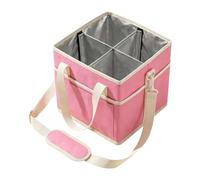 Limtula Drink Pickup Tote with Divider Insert | Insulated Beverage Bag for Commute Stops, Outdoor Lunch Trips, Cafe Runs, Errands