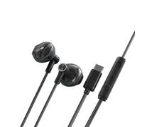 Limtula Earphones with Microphone Bass, Black TYPE C FLAT MOUTH | Type-C in Ear, Mobile Earbuds Wire Game Headset, Music Gaming Headset for Cellphone Tablet