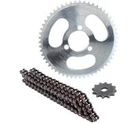 Limtula Easy Replacement Chain Gear Assembly Set 55T Back 12T Front 146 Associations Excellent Steel Installation for Cart Chain and Set