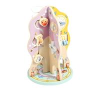 Limtula Educational Wooden Activity Tree Toy with Rotating Design Fine Motor Skill Exercise Puzzle Toy for Toddler Sensory Development Wooden Activity Tree