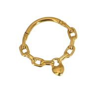 Limtula Elegant Heart Chain Septum Rings Surgical Stainless Steel Nose Jewelry Pieces For Women And Girls/Silver 8/10MM Septum Rings