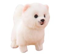 Limtula Empathy Building Soft Plush Dog Toy for Children Family Bonding Companion Doll Realistic Pomeranian Comfort Figure Doll Simulation Dog Plush Toy