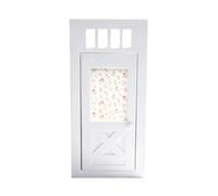 Limtula Entry Door Accent White Miniature Doll House Decor, B