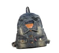 Limtula Fashionable Jean Backpack with Spacious Designs Rucksack Casual Travel Daypack School Bag for Women and Men Jean Bag