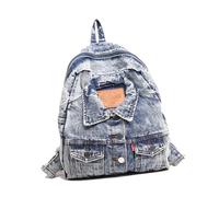 Limtula Fashionable Jean Backpack with Spacious Designs Rucksack Casual Travel Daypack School Bag for Women and Men Jean Bag