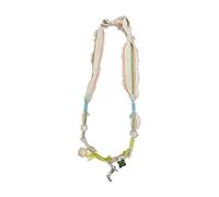 Limtula Fashionable Long Necklace with Fabric Dog Charm Adjustable Length Sweater Chain Accessories for Everyday Wear Elegant Fabric Dog Pendant Necklace