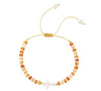 Limtula Fashionable Resin Crosses Beaded Perfect for Both Casual and Formal Occasions Adjustable Beaded Wristband