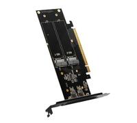 Limtula Fast Speed Data Transfer PCIe 5.0 X16 to NVMe Expansion Card 4 HDDs Slots RAIDs Capability and Easy Installation Fast Data Transfer