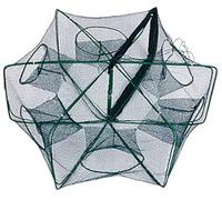 Limtula Fishing Net Foldable Traps 6/8 Hole Zippers Open Baits Landing Cage Fish Catching Meshes Foldable