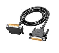 Limtula Flexible DB25 Male to Male 90 Degree Angled Parallel Cable Space Saving Installation for Printer Scanner Storage Devices