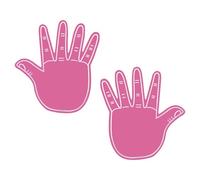 Limtula Foam Cheering Gloves Props for Stadium Games and Group Celebrations Big Foam Hands for Sports Event