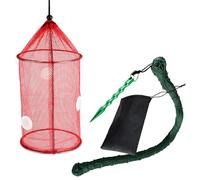 Limtula Foldable Fish Basket Fishing Baits For Shrimp Minnows Braided Net Fish Basket Baits Cage Tackle Minnow